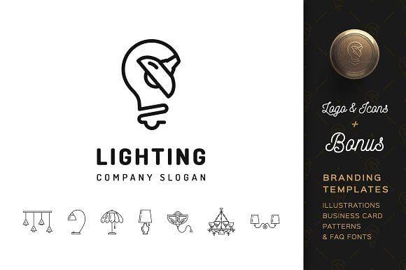 Lighting Logo - Lighting Logo & Branding Templates ~ Logo Templates ~ Creative Market