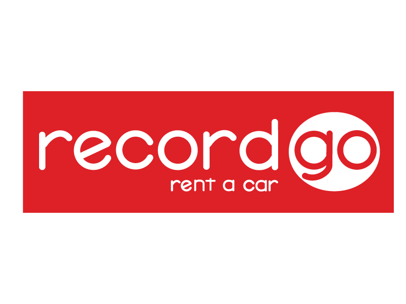 Red Rectangle Car Logo - Record Go Rent A Car Logo transparent PNG - StickPNG