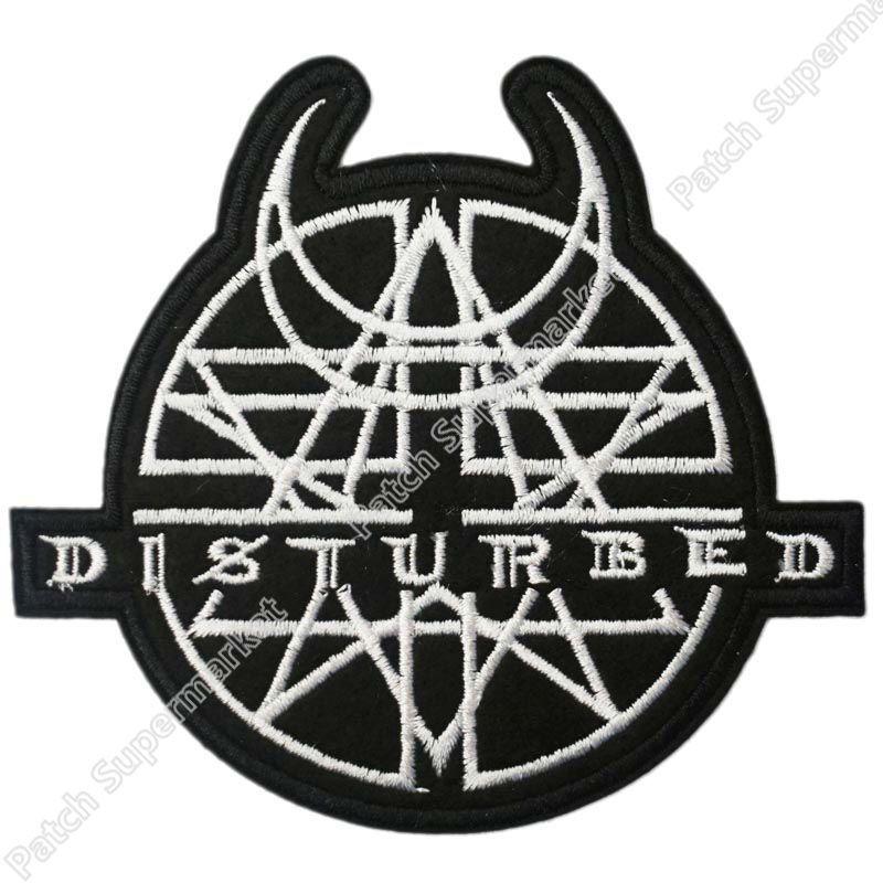 Disturbed Band Logo - Online Shop 4.1 DISTURBED Logo Music Rock Band LOGO Embroidered NEW
