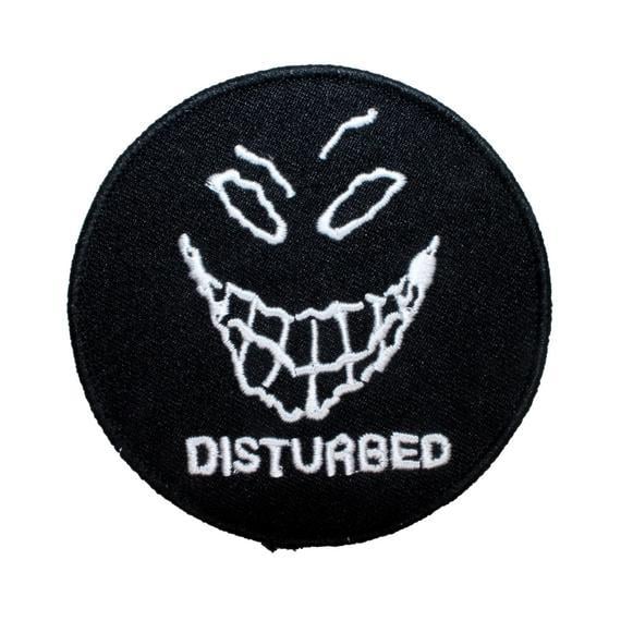 Disturbed Band Logo - Disturbed Band Mascot Patch The Guy Evil Grin Logo Metal Rock | Etsy