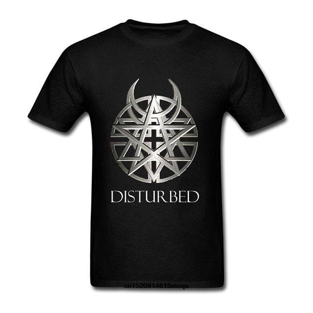 Disturbed Band Logo - t shirt Disturbed Band Logo Men's Fashion T shirt-in T-Shirts from ...