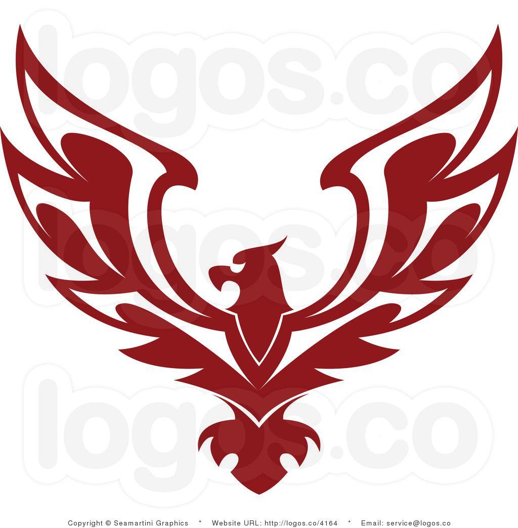 Cartoon Eagle Logo - Logo Design | Royalty Free Red Eagle Logo by Seamartini Graphics ...