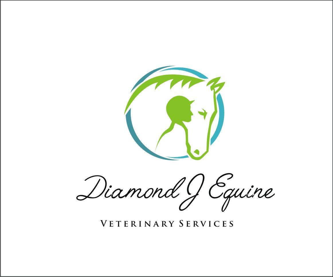 Dimond J Logo - Professional, Colorful, Veterinary Logo Design for Diamond J Equine