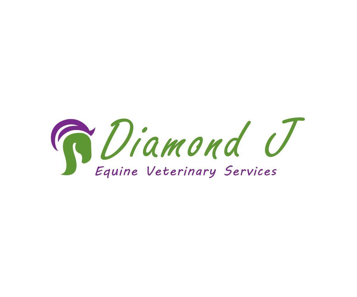 Dimond J Logo - Professional, Colorful, Veterinary Logo Design for Diamond J Equine ...
