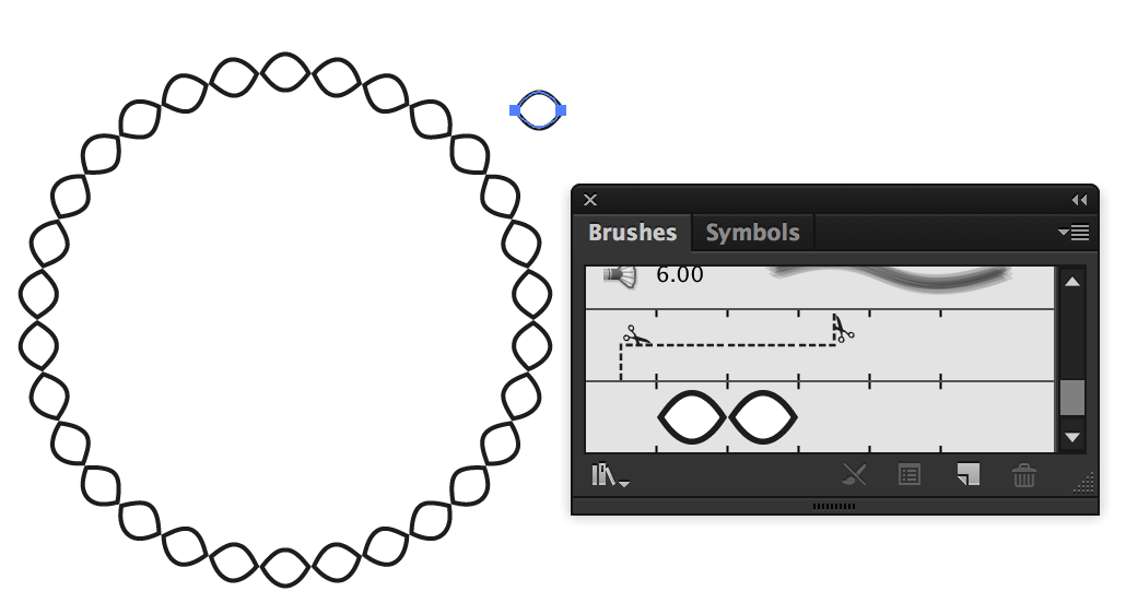 Black Wavy Circle Logo - shapes can I add Sine waves to follow the path of a circle