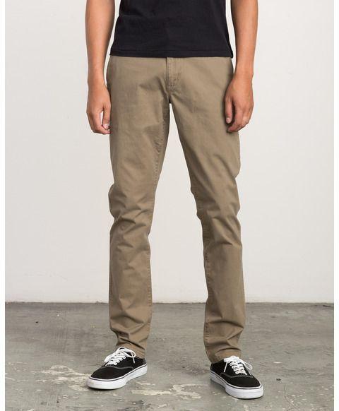 Wood RVCA Logo - Daggers Chino Pant