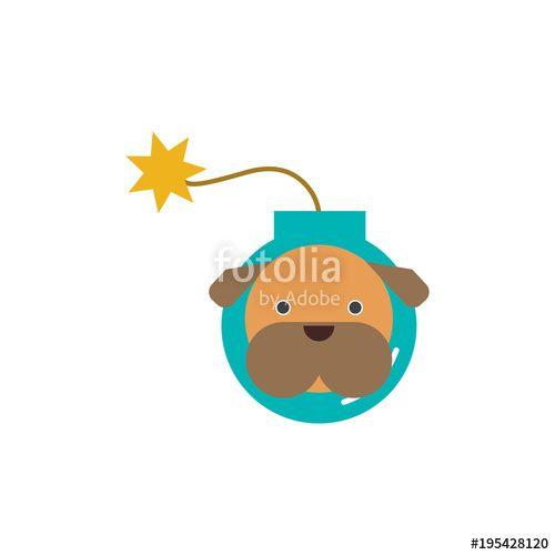 Bomb Dog Logo - Dog Bomb Logo Icon Design Stock Image And Royalty Free Vector Files