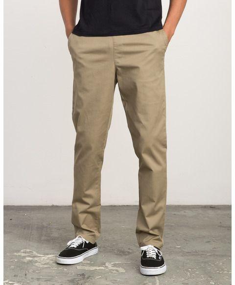 Wood RVCA Logo - A.T. Dayshift Elastic Pant II | RVCA Europe