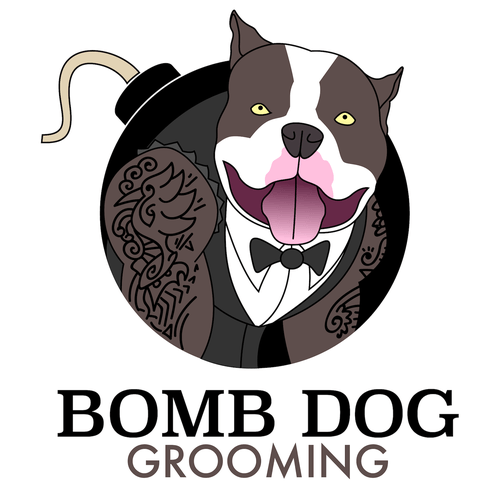 Bomb Dog Logo - Bomb Dog Grooming. Logo & brand identity pack contest