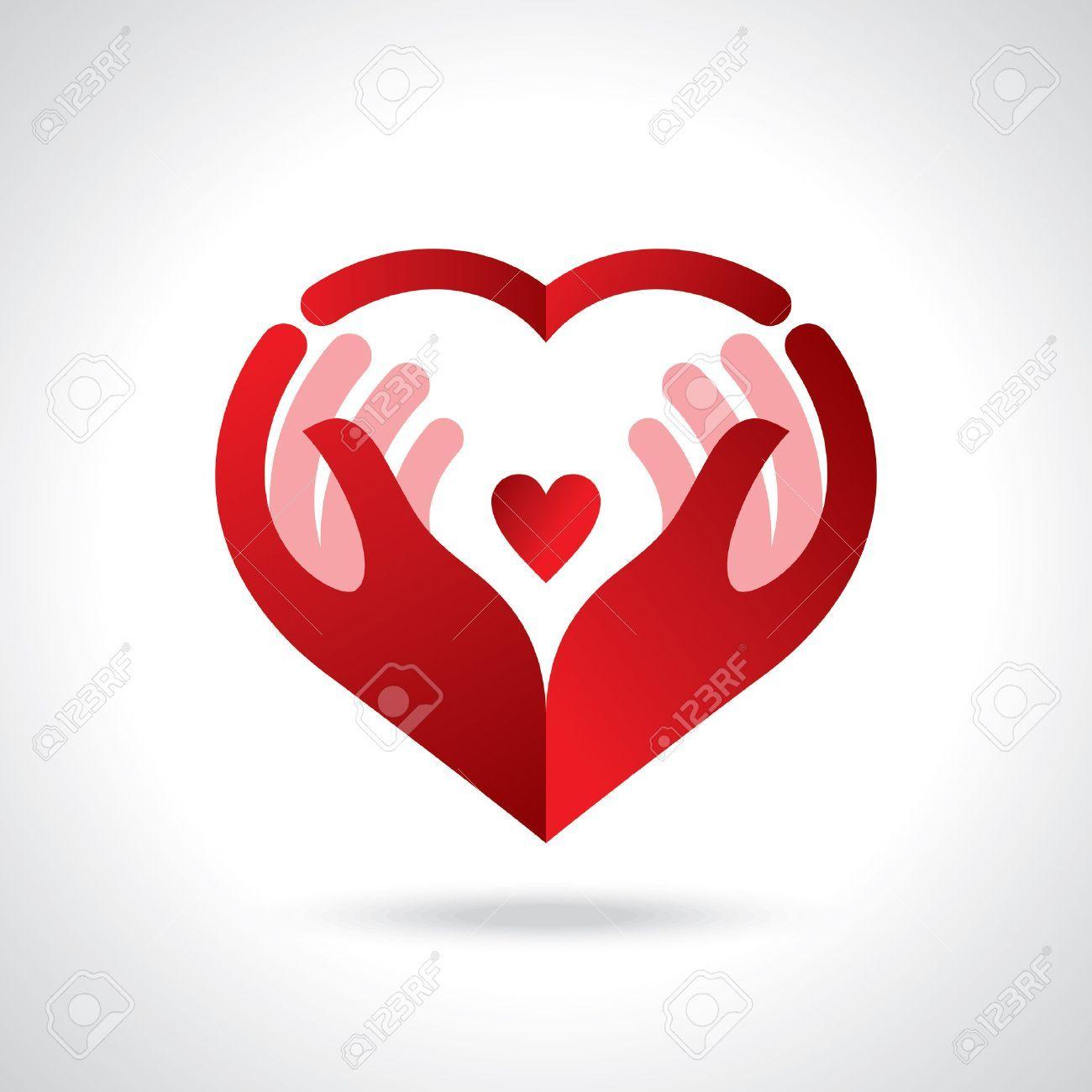 Red Heart Hands Logo - Free Heart Hand Icon 300297 | Download Heart Hand Icon - 300297