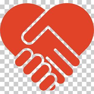 Red Heart Hands Logo - Hand heart PNG clipart for free download