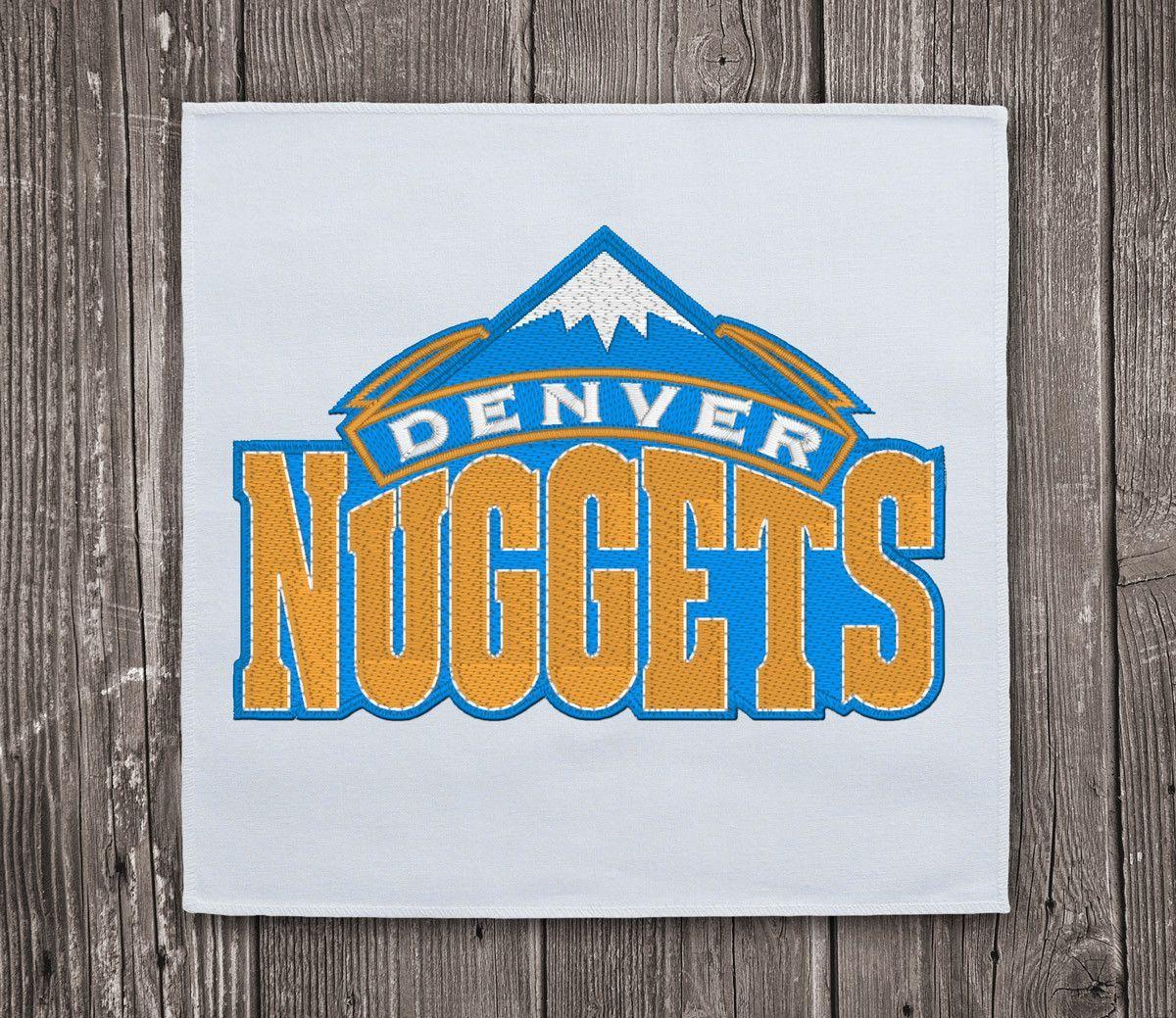 Lace Basketball Logo - Denver Nuggets - Embroidery design instant download ...
