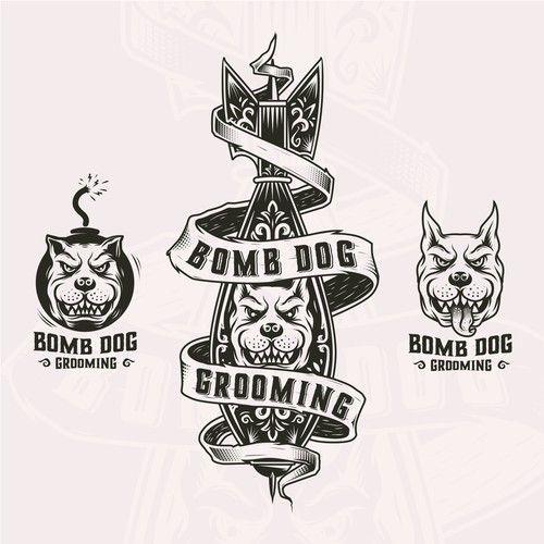 Bomb Dog Logo - Bomb Dog Grooming | Logo & brand identity pack contest