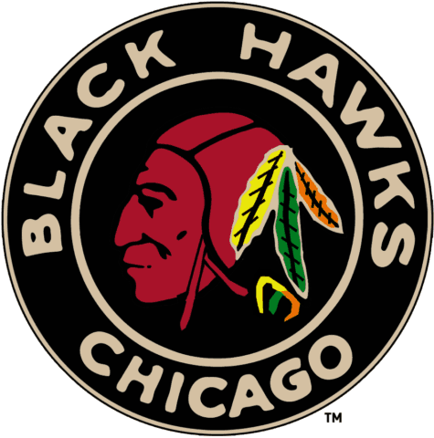 Red and Black Hawk Logo - Chicago Blackhawks Logo History