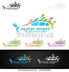 Automotive Paint Logo - Auto Paint Logo Template by gunaonedesign. el