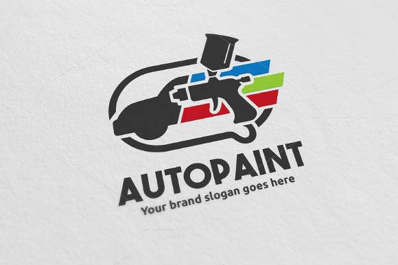 Automotive Paint Logo - Car Paint Logo by WheelieMonkey on @creativemarket | Logo | Logos ...