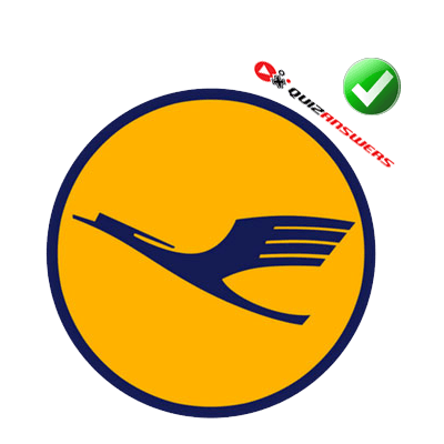Flying Bird with Yellow Circle Logo - Yellow Bird Logo - Logo Vector Online 2019