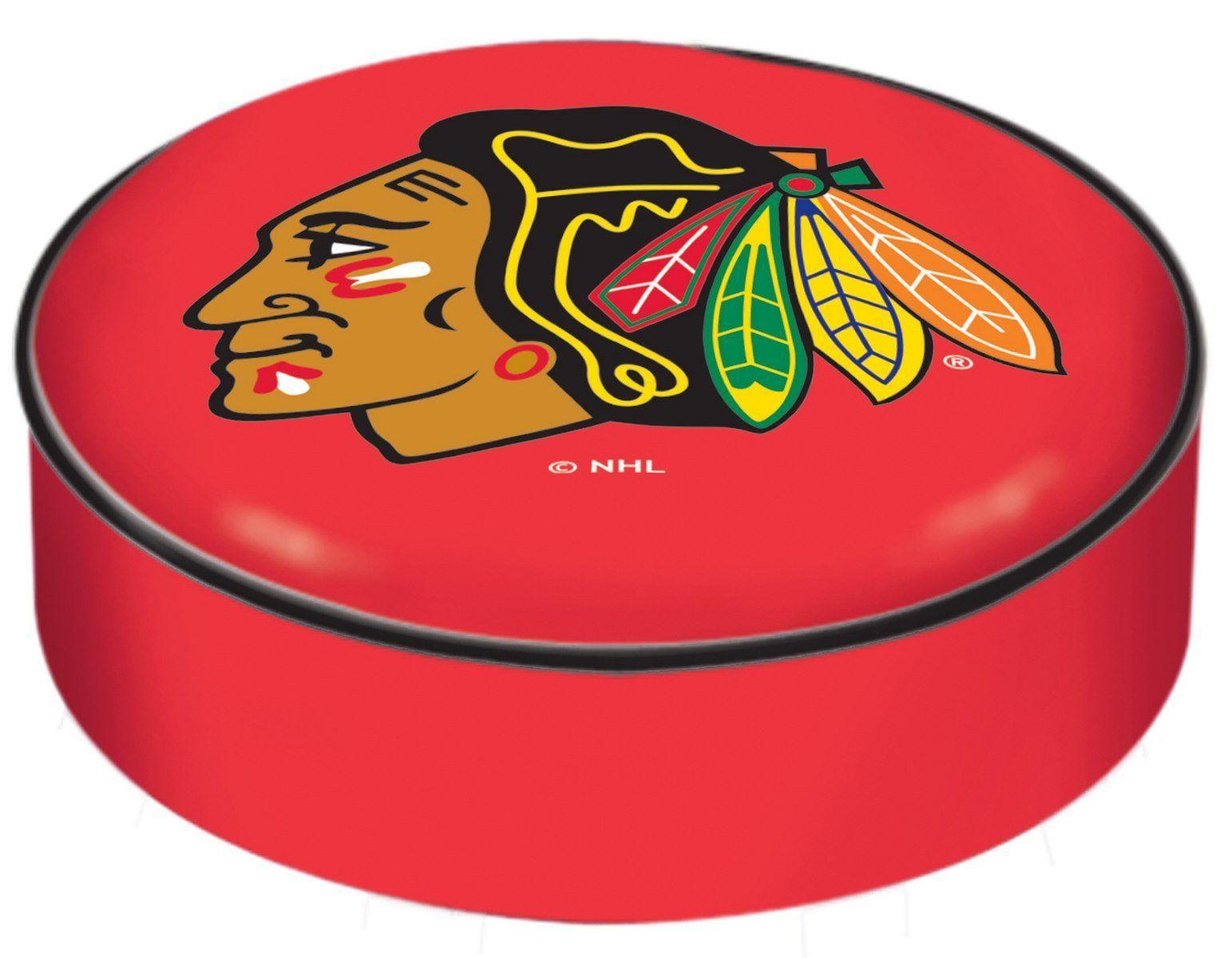 Black and Red Blackhawks Logo - Chicago Blackhawks Seat Cover - Red with Black Hawk Logo