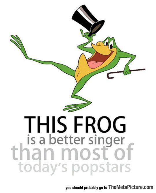 Famous Frog Logo - The Famous Michigan J. Frog | Frogs and Humor