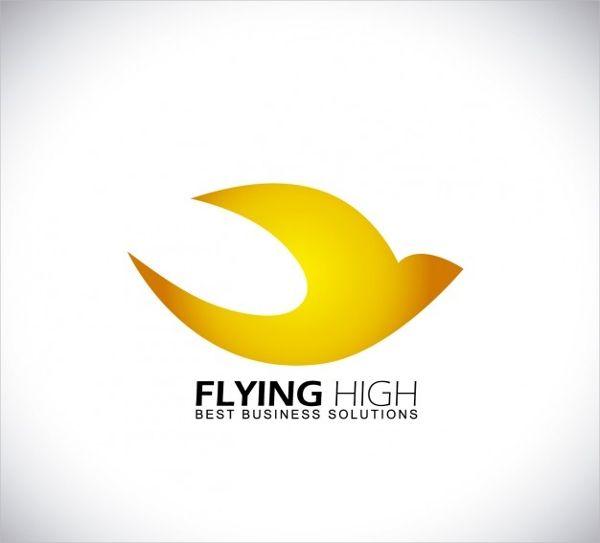 Yellow Flying Bird Logo - Bird Logo PSD, AI, Vector EPS Format Download. Free