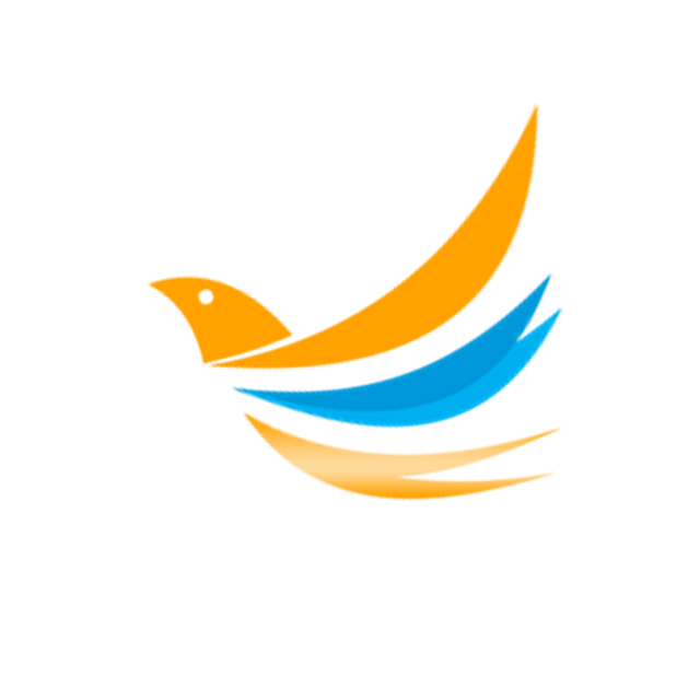 Orange Flying Bird Logo - flying birds vector logo design Template for Free Download on Pngtree