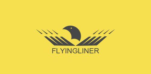 Yellow Flying Bird Logo - Flying Bird