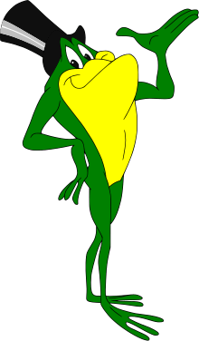 Famous Frog Logo - Michigan J. Frog