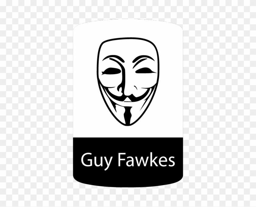 Disobey Logo - Guy Fawkes Mask Logo Badge Sticker Unixstickers