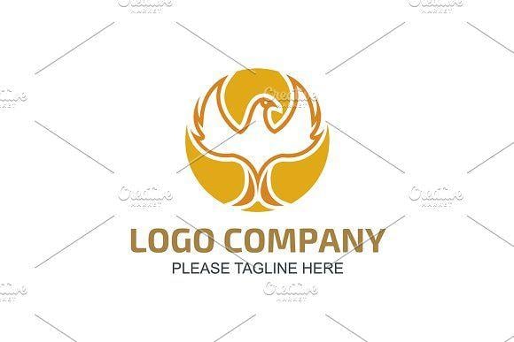 Yellow Flying Bird Logo - Flying Bird Logo Logo Templates Creative Market
