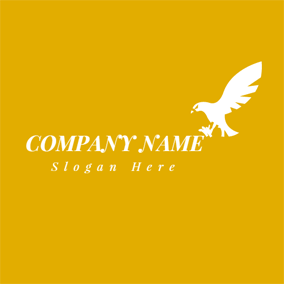 Flying Bird with Yellow Circle Logo - Free Bird Logo Designs | DesignEvo Logo Maker