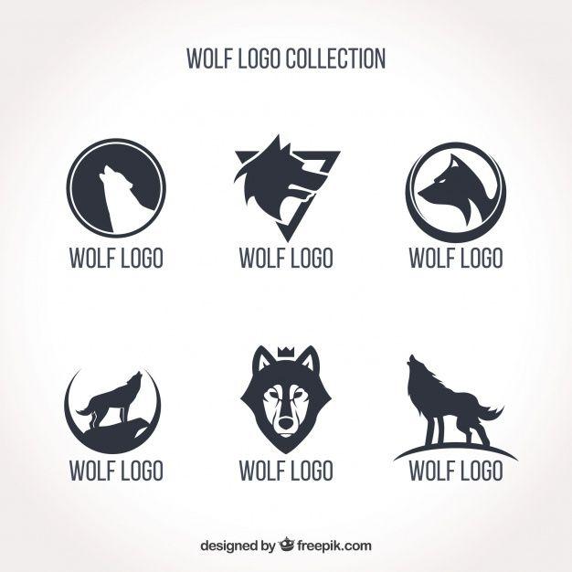 Simple Black and White Logo - Simple wolf logo collection Vector | Free Download