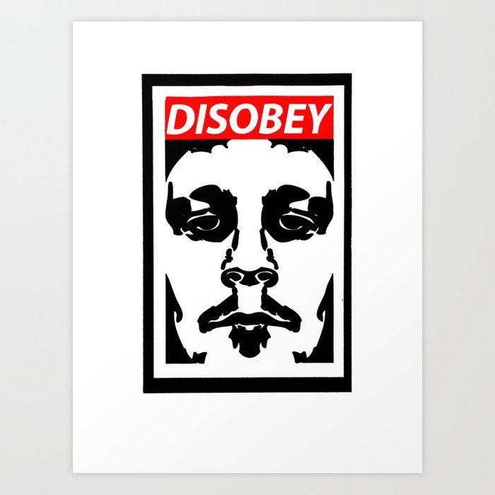 Disobey Logo - Disobey original logo 2 Art Print by bradenwalls | Society6