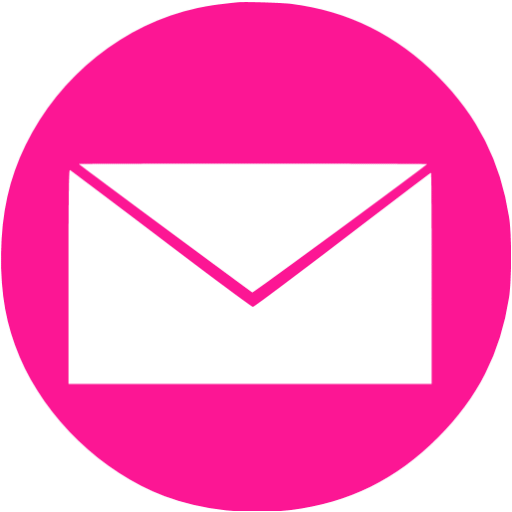 Pink Email Logo - Deep pink email 14 icon deep pink email icons