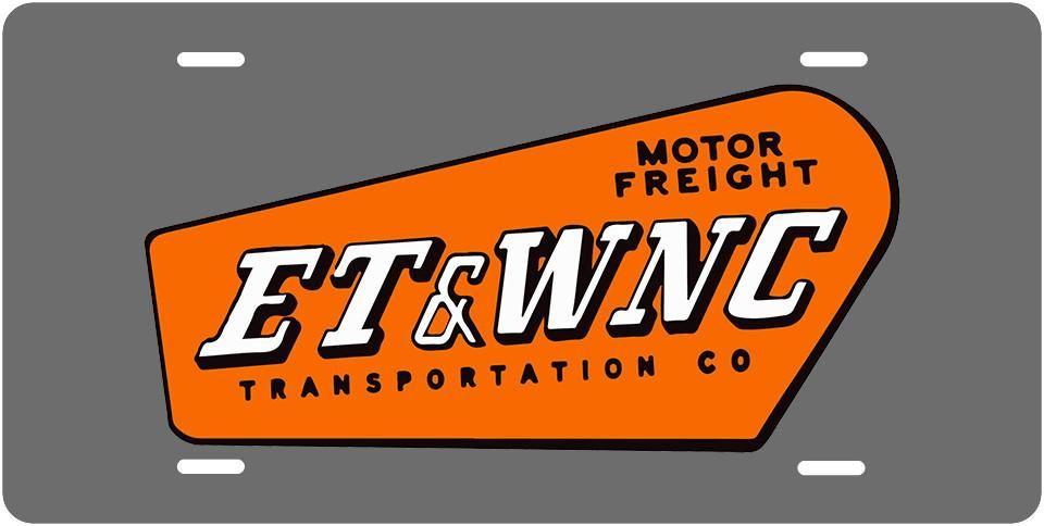 R R Trucking Logo - East Tennessee & Western North Carolina (ET&WNC) RR License Plate