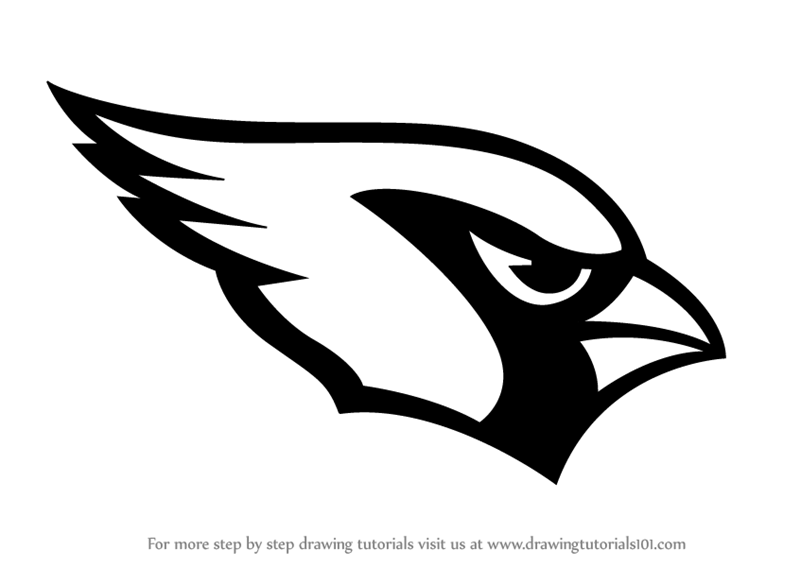 NFL Cardinals Logo - Learn How to Draw Arizona Cardinals Logo (NFL) Step