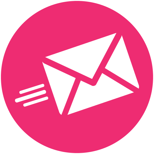 Pink Phone email Logo - Contact Us | Flying Flowers