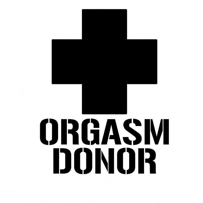 Funny Beer Logo - Orgasm Donor Funny Window Sex College Beer Car Stickers Motorcycle ...
