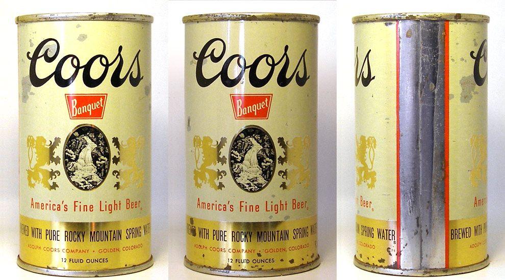 Old Coors Logo - Coors Beer Vintage Flat Top Beer Can from Vintagecans.com