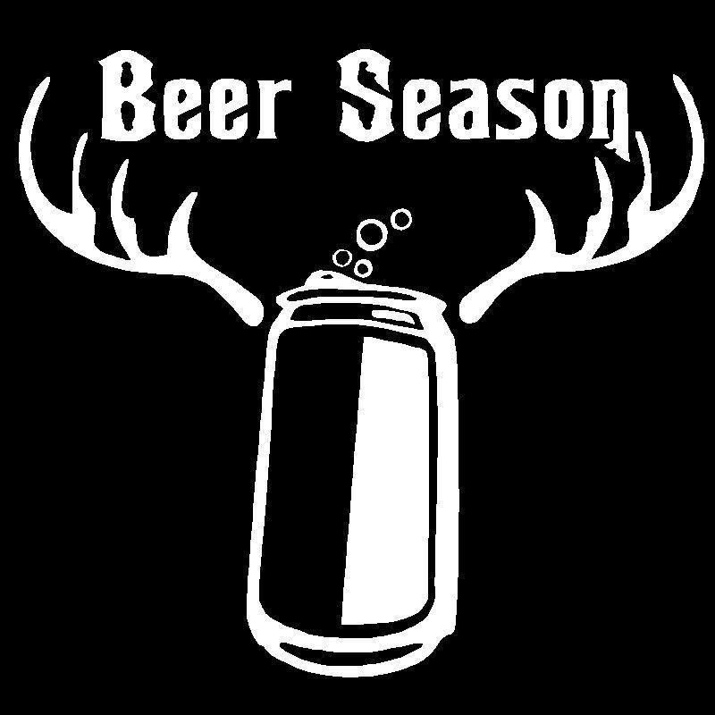 Funny Beer Logo - 15.2CM*14.1CM Beer Season Funny Vinyl Decals Hunting Drink Deer ...