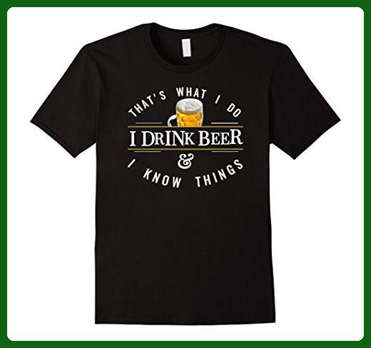 Funny Beer Logo - Mens Funny Beer Logo Text Quote T Shirt Beer Lover Gift Large Black ...