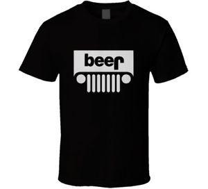 Funny Beer Logo - JEEP BEER LOGO mud suv 4wd fan 1 2 3 drunk weekend funny T Shirt