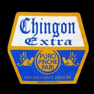 Funny Beer Logo - Mens Funny Chingon Extra Corona Logo Beer Mexican Drinking Puro T ...