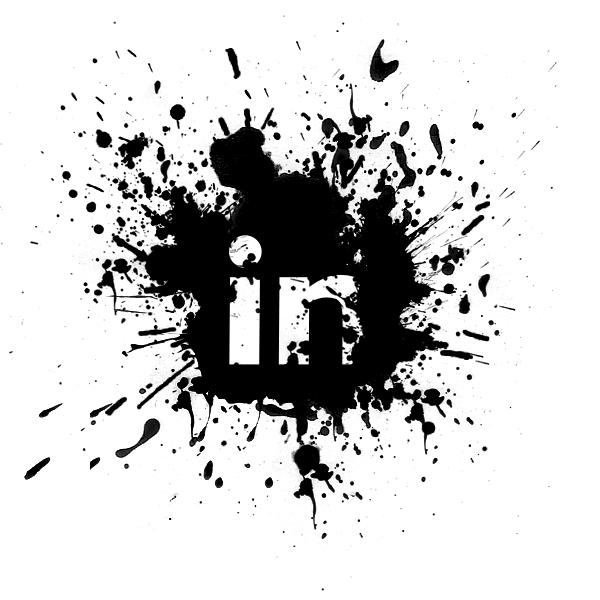 Linked in Black Logo - LinkedIn paint splat logo big ideas collective