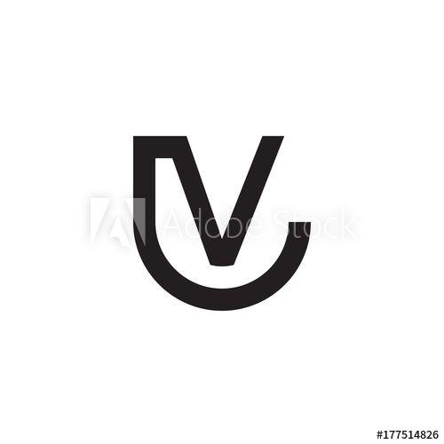 Linked in Black Logo - Initial letter lv, vl, v inside l, linked line circle shape logo ...