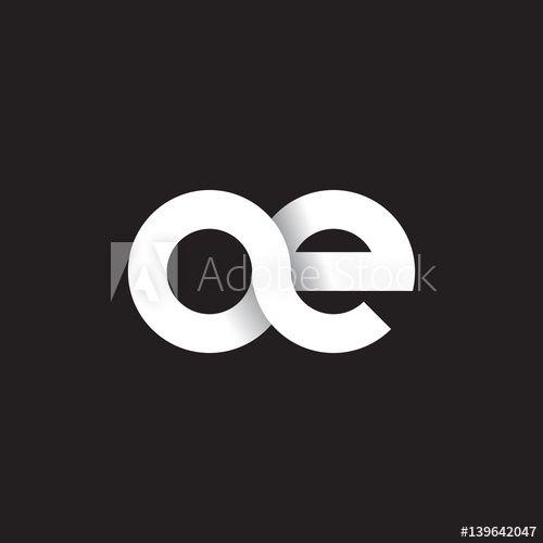 Linked in Black Logo - Initial lowercase letter ae, linked circle rounded logo with shadow ...