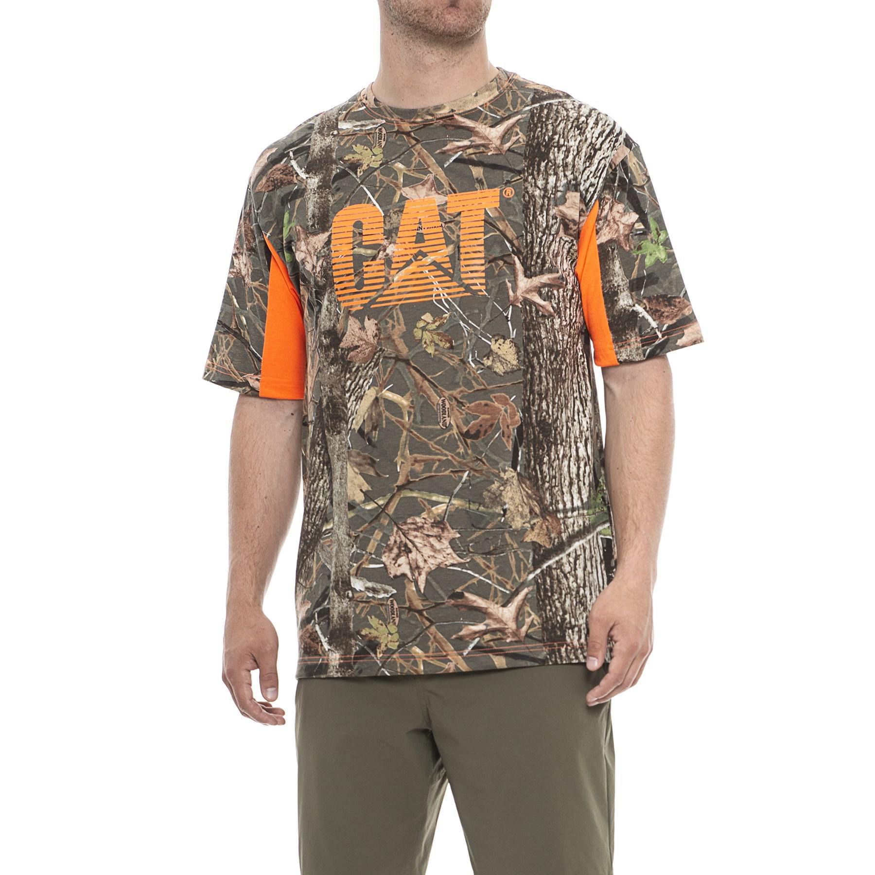 Camo Caterpillar Logo - Lyst - Caterpillar Logo Camo Shirt for Men