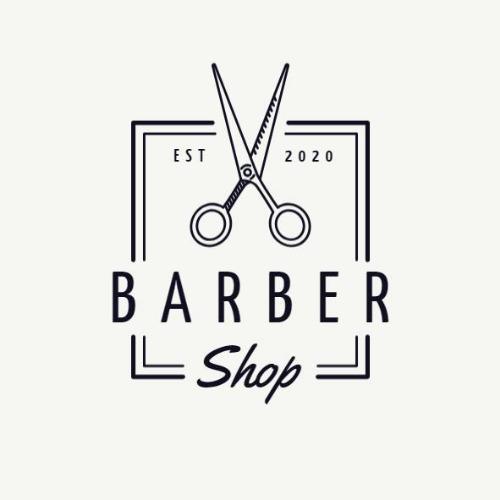Simple Black and White Logo - Customize Professional Barber Logos In To Suit Your Style
