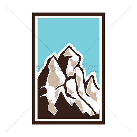 Snow Cream Mountain Logo - Free Mountain Snow Stock Vectors