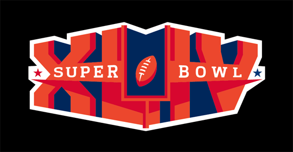 XLIV Logo - Brand New: Super Bowl XLIV, Extra Bold