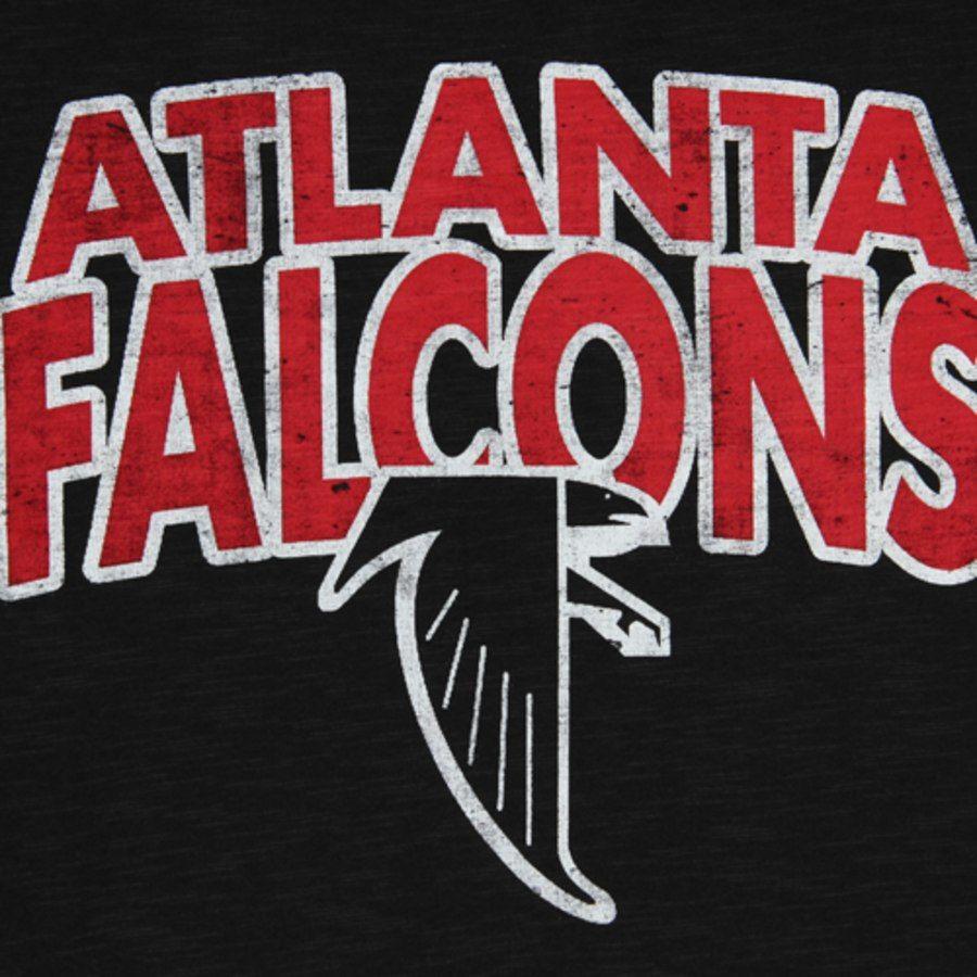 Stacked V Logo - Men's Atlanta Falcons '47 Brand Black Stacked Logo V Neck T Shirt